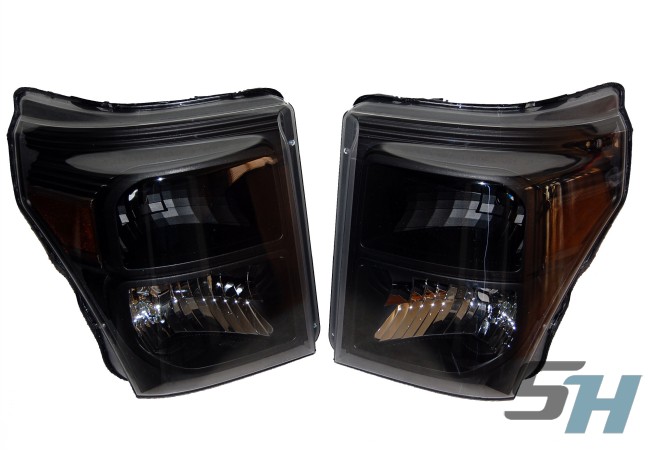 2015 Ford Superduty Black Painted Headlights