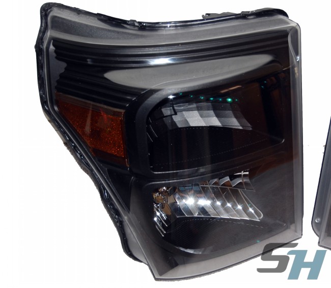 2015 Ford Superduty Black Painted Headlights
