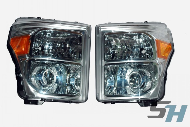 2011 Ford Superduty Chrome HID Retrofit Headlights