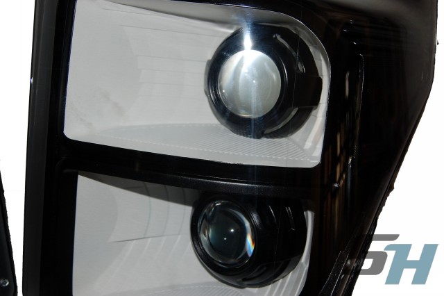 2015 Ford F350 Superduty Black White Quad HID Headlights