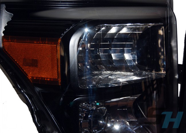 2015 Ford F350 Superduty Black Chrome HID Projector Headlights D2S