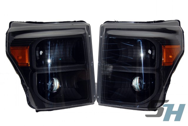 2014 Ford Superduty All Black HID Projector Headlights